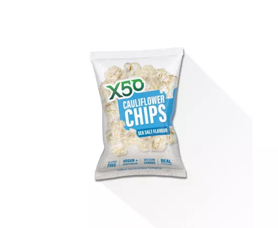 X50 Cauliflower Chips Sea Salt Flavour 60g