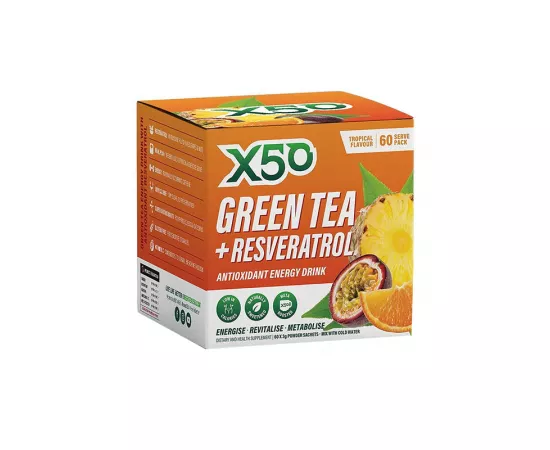 الشاي الأخضر الاستوائي من إكس 50  60's مظروف