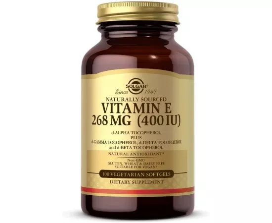 Solgar Vitamin E 400 IU 268 mg Softgels 100's
